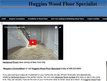 Tablet Screenshot of hugginsflooring.com